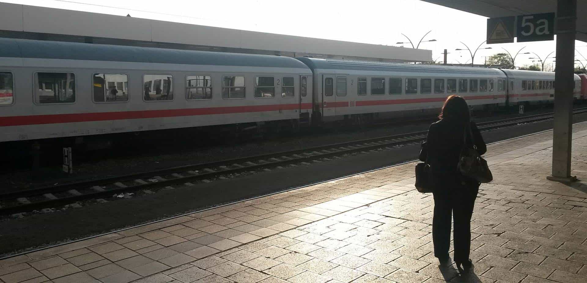 Zugverspätung am Bahnhof Heidelberg