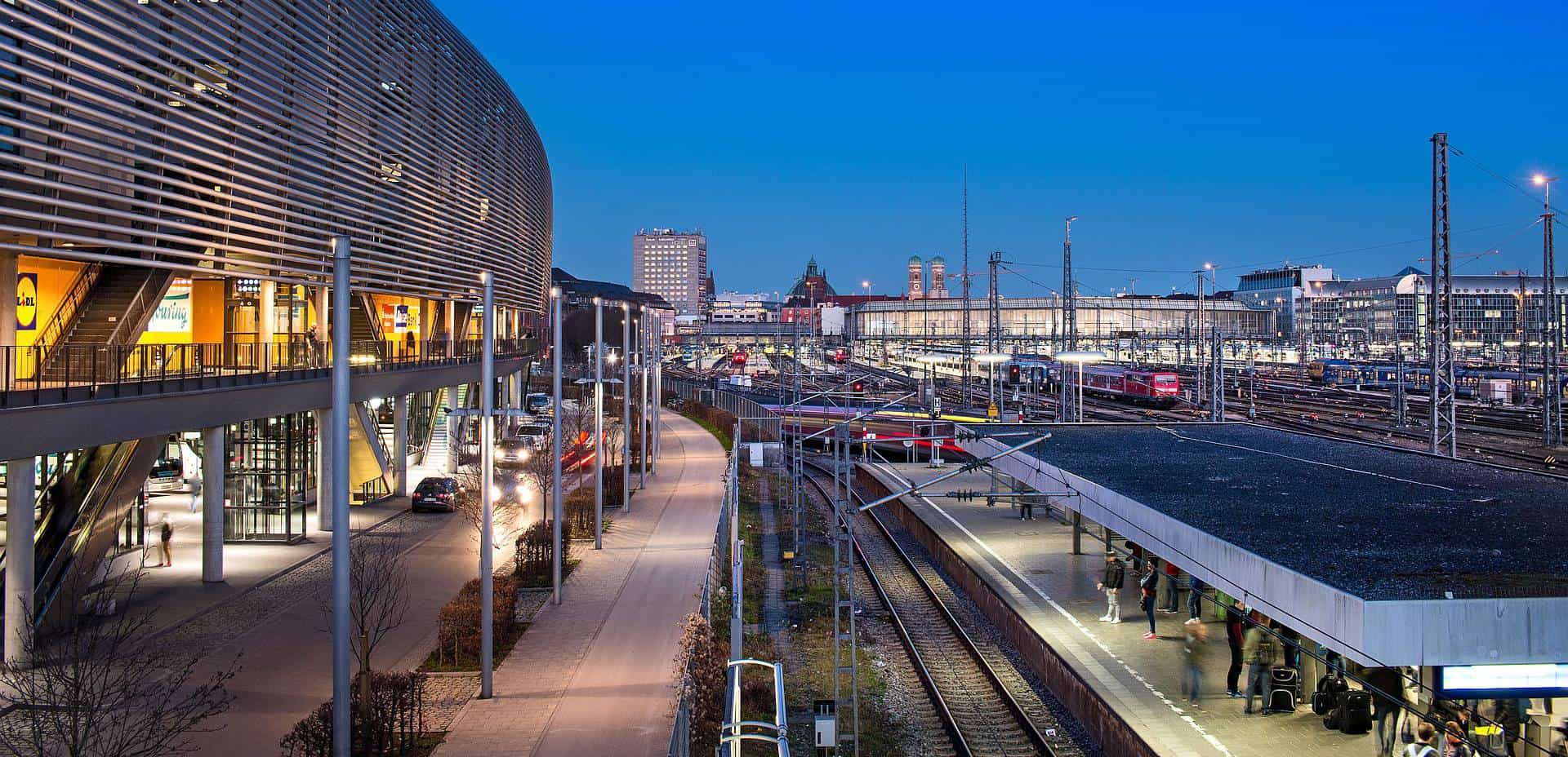 Zugverspätung am Bahnhof München